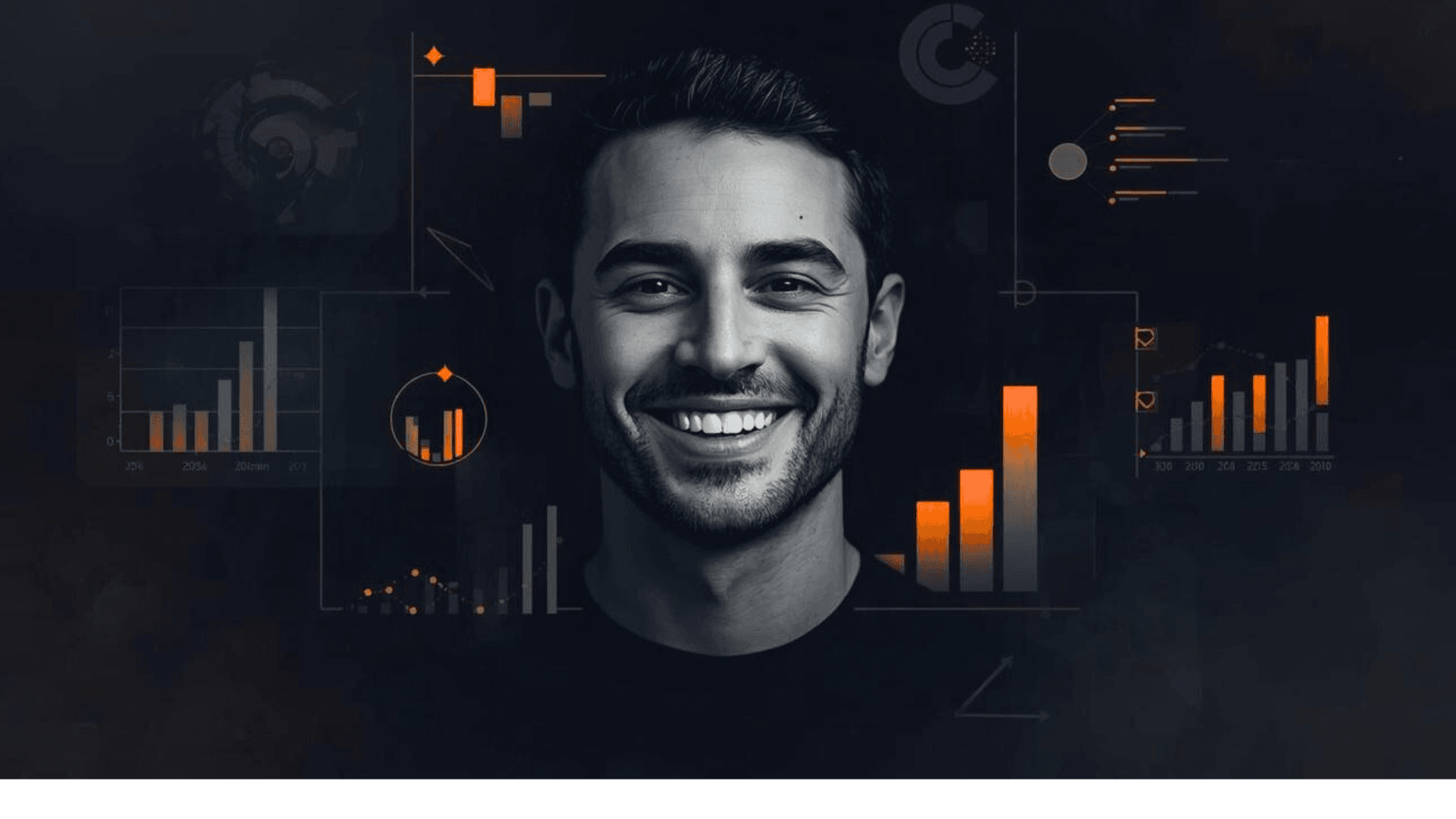 Smiling face hero illustration